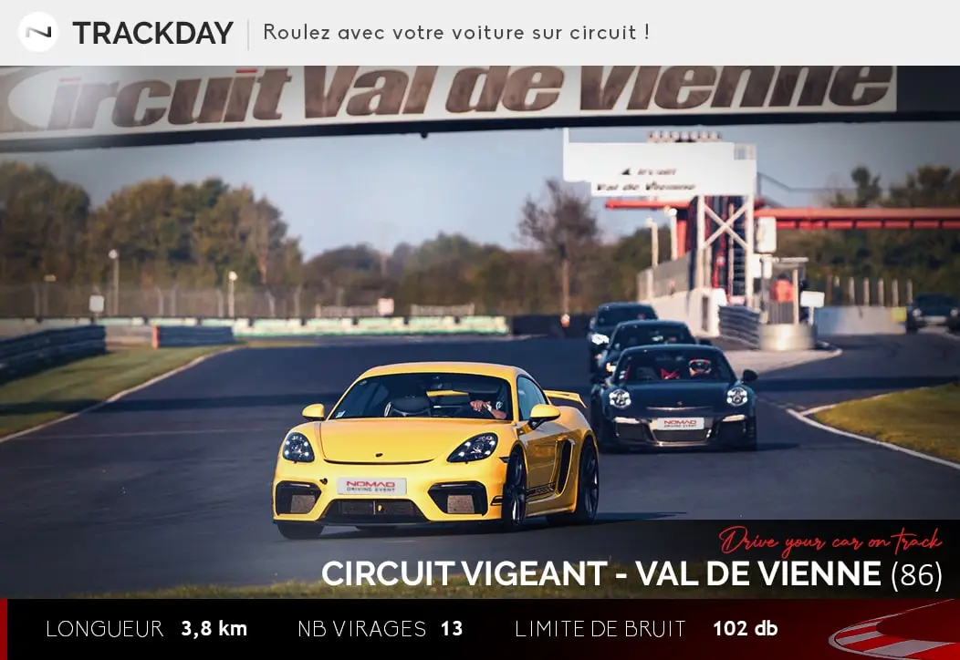 Roulage circuit du Vigeant - Trackday au circuit le Vigeant Val de Vienne:  Calendier et tarifs